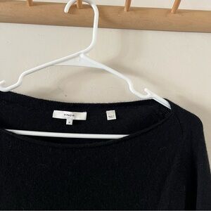 Vince | boat neck black cashmere wool sweater